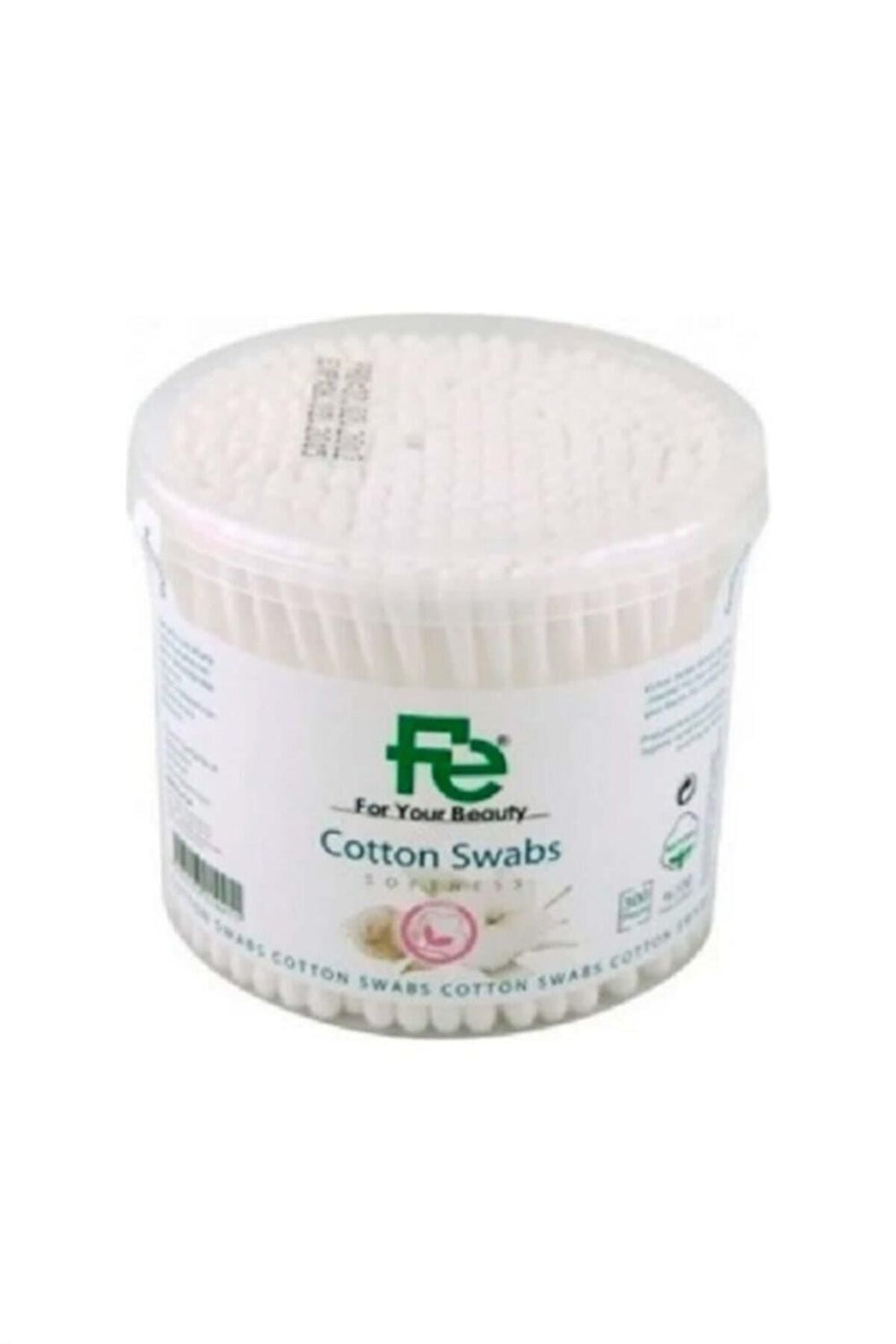 Fe Cotton Swabs Soft Cotton Buds for Daily Care 300 Count