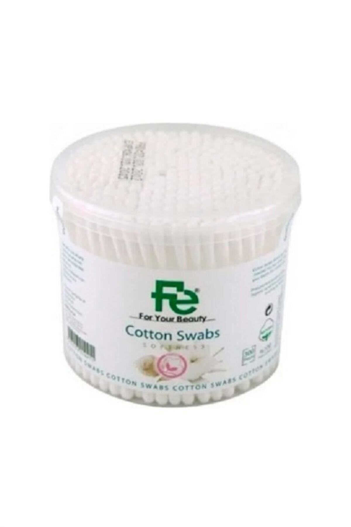 Fe Cotton Swabs Soft Cotton Buds for Daily Care 300 Count