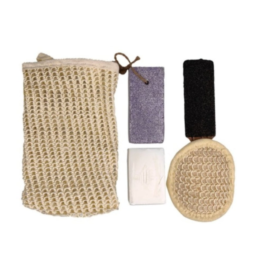 Fe Sisal Bath Set Natural Exfoliating Body Care Kit