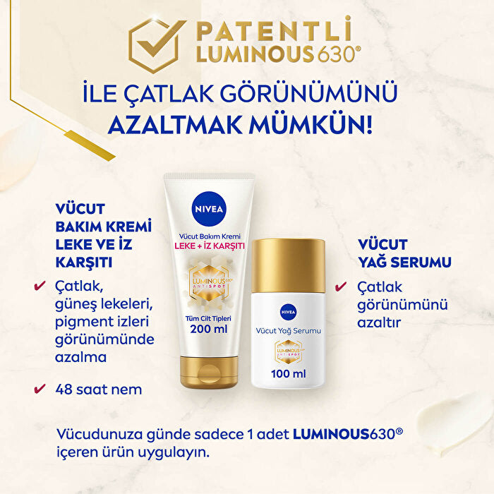 Nivea Luminous Spot Treatment Body Cream 200ml - Uneven Skin Tone - view 6