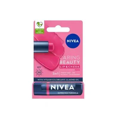 Nivea Colored Lip Care Cream Pink 0.17oz - SPF 30 Moisturizer | 3-in-1 - image 8