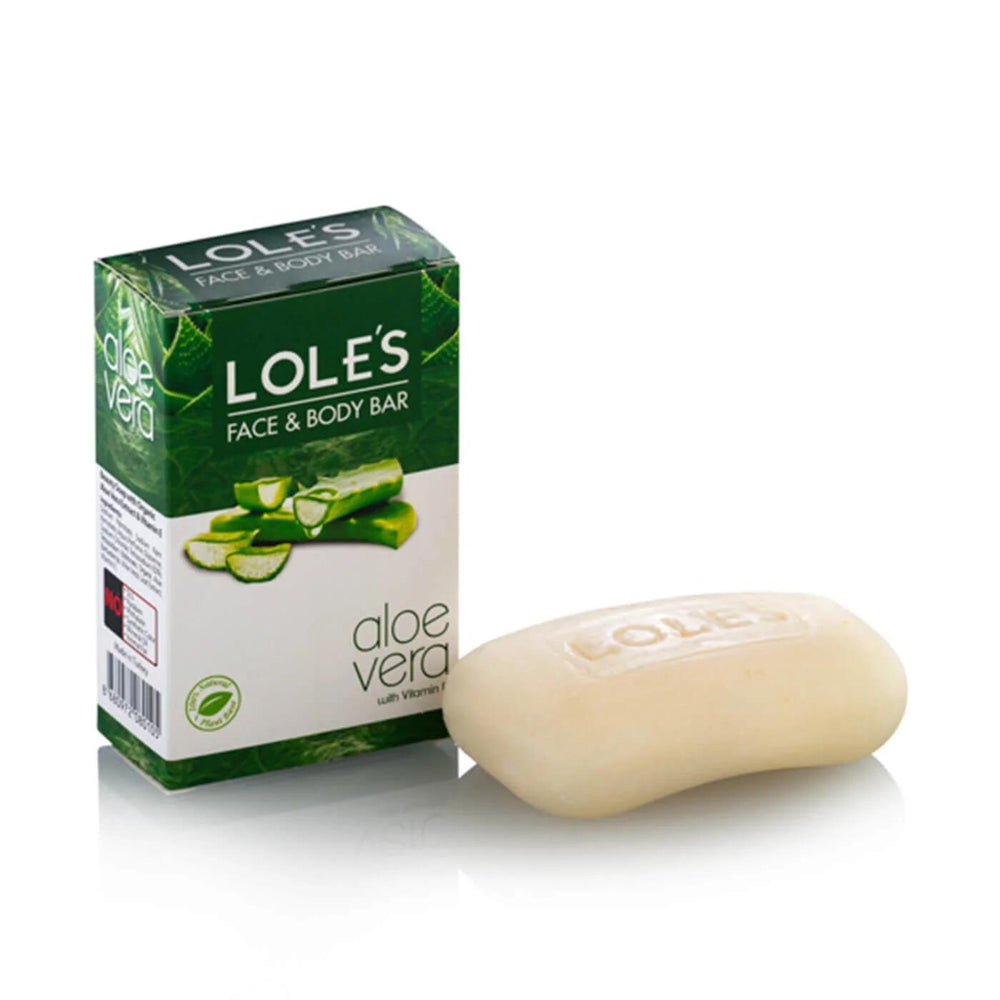 Loles Aloe Vera Herbal Bar Soap for Hydrated Skin 100g