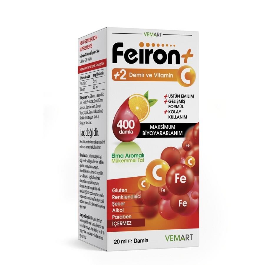 Vemart Naturallife Feiron C Vitamin & Iron Drops 20ml