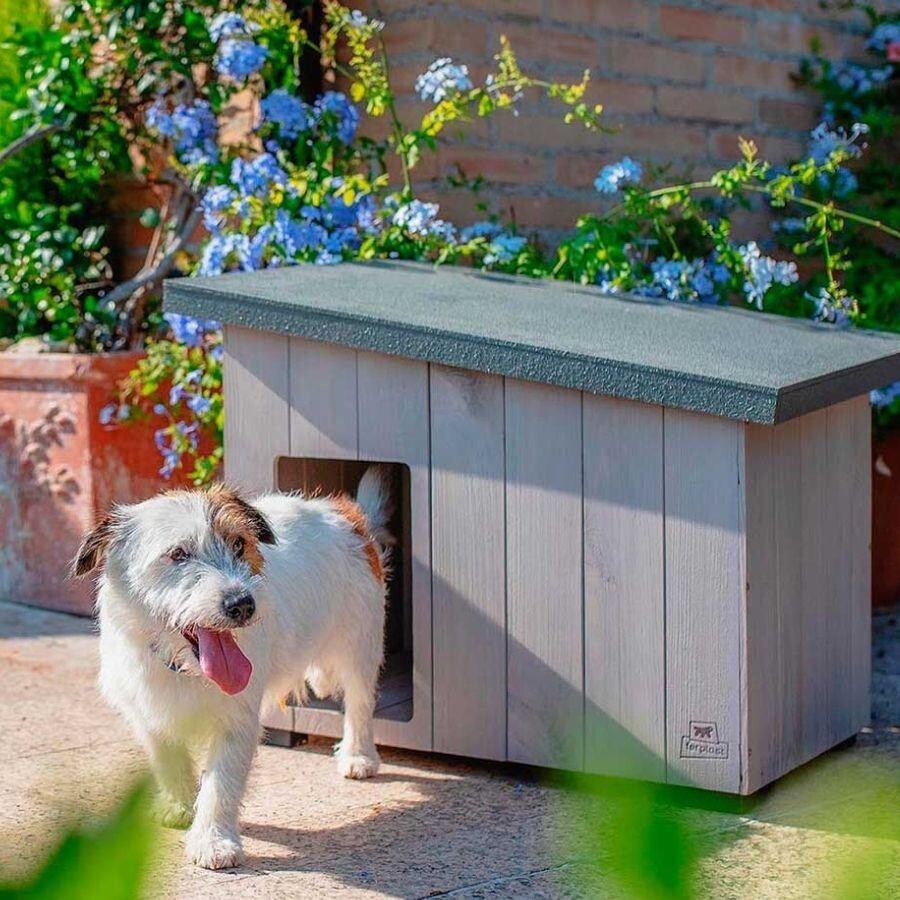 Ferplast Argo 60 Wooden Outdoor Dog Kennel Weatherproof 60cm