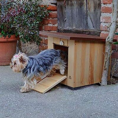 Ferplast Baita 40 Wooden Dog Kennel Weatherproof Shelter 32x37.5x32 cm