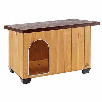 Ferplast Baita 60 Wooden Dog Kennel Weatherproof Shelter 73.5cm