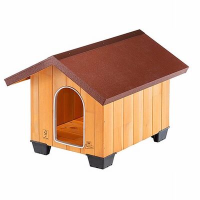 Ferplast Domus Wooden Dog Kennel Weatherproof Small