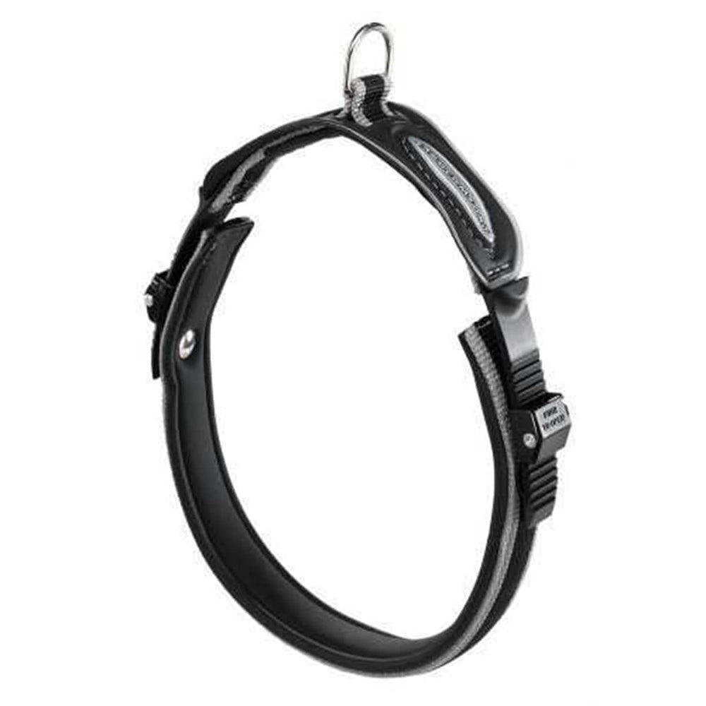 Ferplast Ergocomfort Black-Grey Dog Collar with Soft Padding, 20 mm