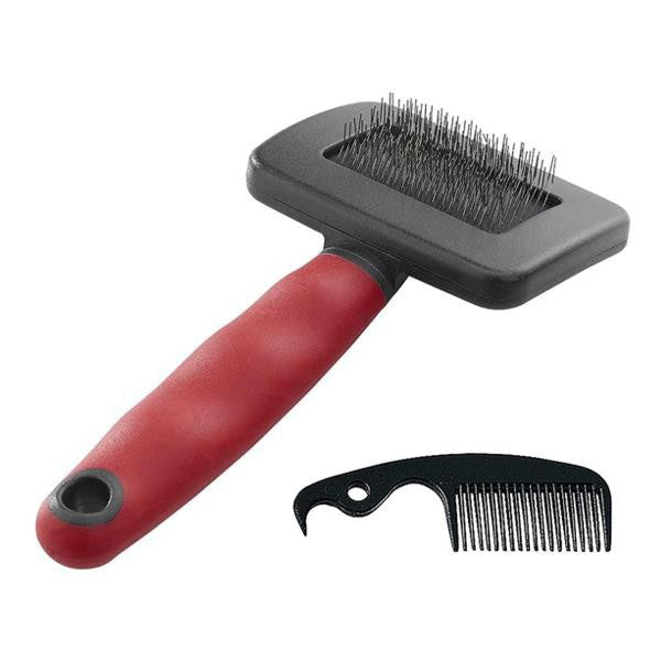 Ferplast Gro 5942 Dog Slicker Brush with Rubber Handle 15 cm
