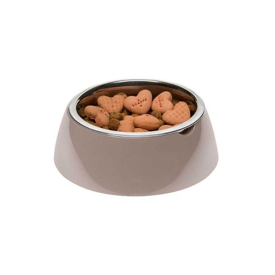 Ferplast Jolie Stainless Steel Pet Bowl for Food and Water 850 ml