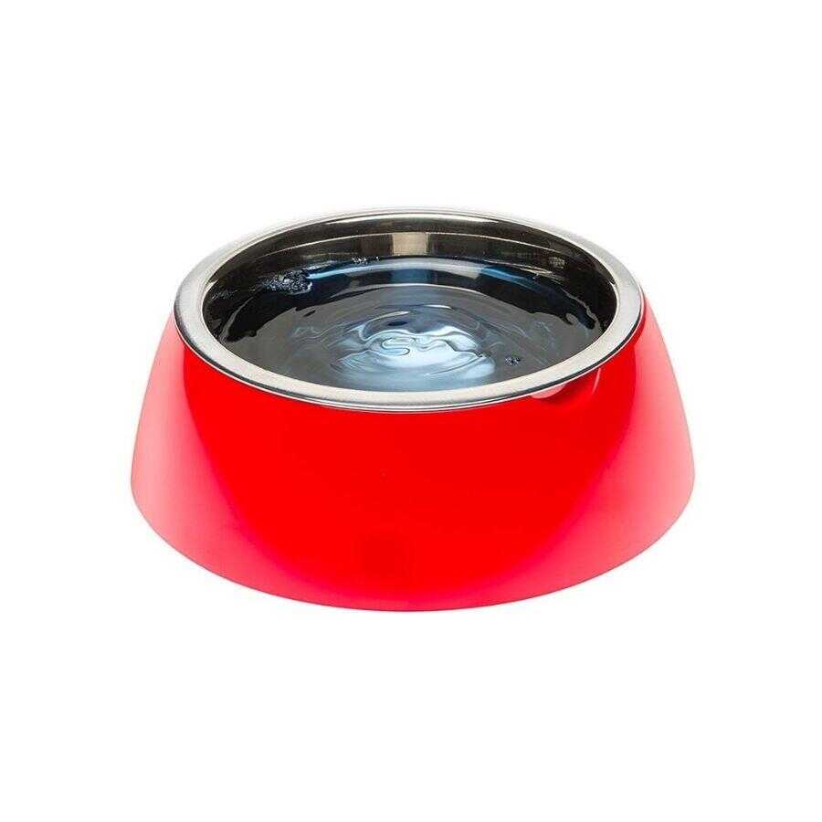 Ferplast Jolie Steel Pet Bowl Non-Slip Red 850 ml
