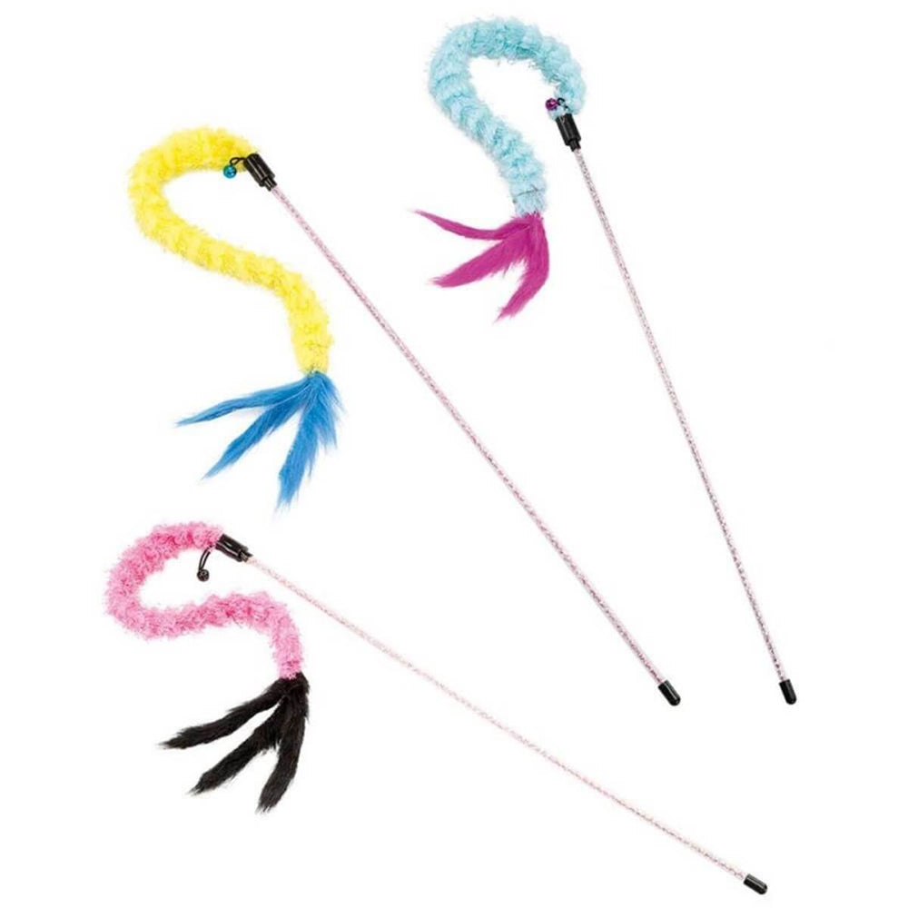 Ferplast Cat Teaser Wand Interactive Hunting Toy for Exercise