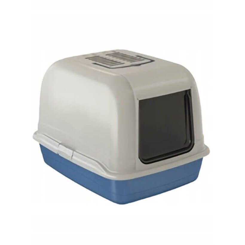 Ferplast Bella Covered Cat Litter Box with Carbon Filter, Large Size