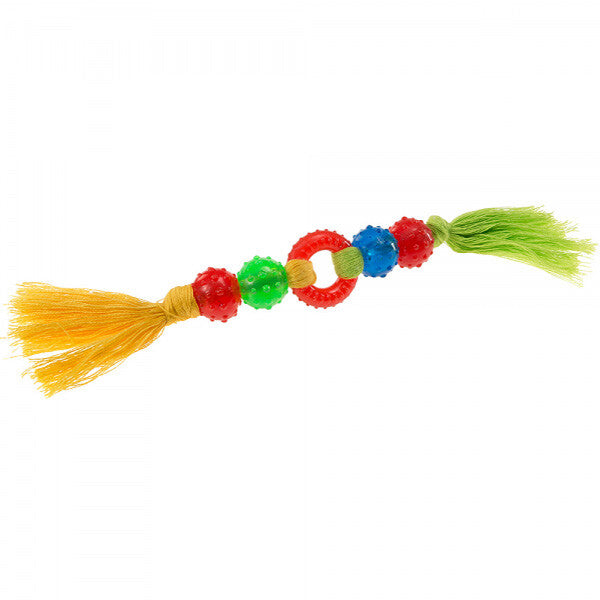 Ferplast Rope Dog Toy with Plastic Ball, 32 cm
