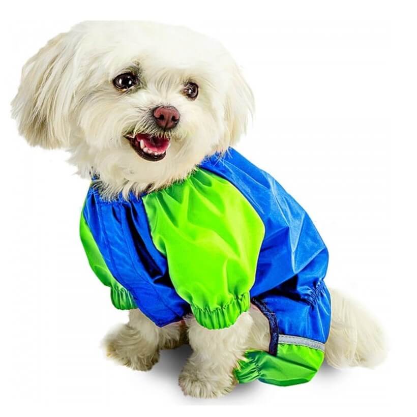 Ferplast Sporting Blue Dog Raincoat Reflective Safety Jacket 50 cm