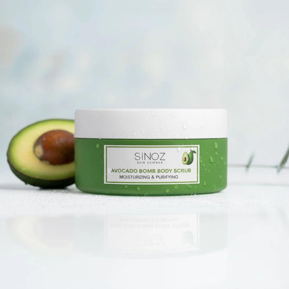Sinoz Avocado Bomb Moisturizing & Purifying Body Scrub 300g