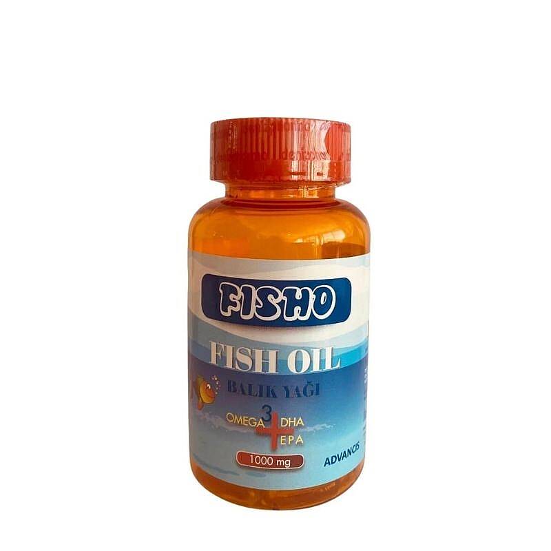 Deniz Pharma Fisho Fish Oil 1000 mg Dietary Supplement 60 Capsules