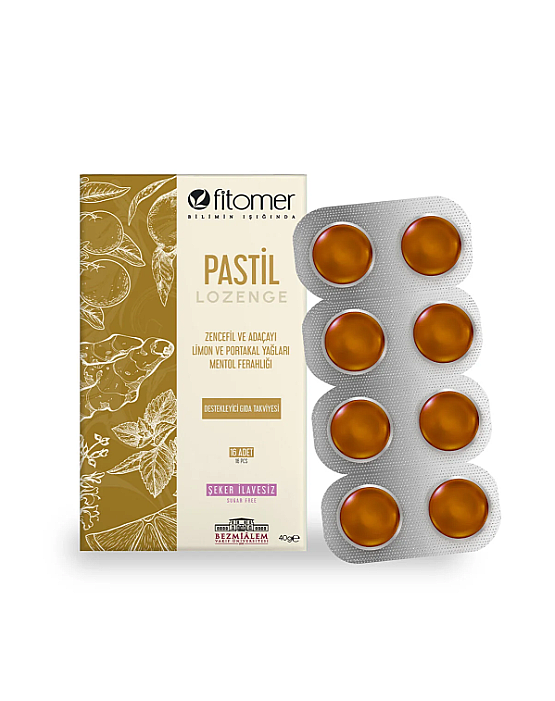 Fitomer Ginger Lozenges for Throat Comfort 16 Count
