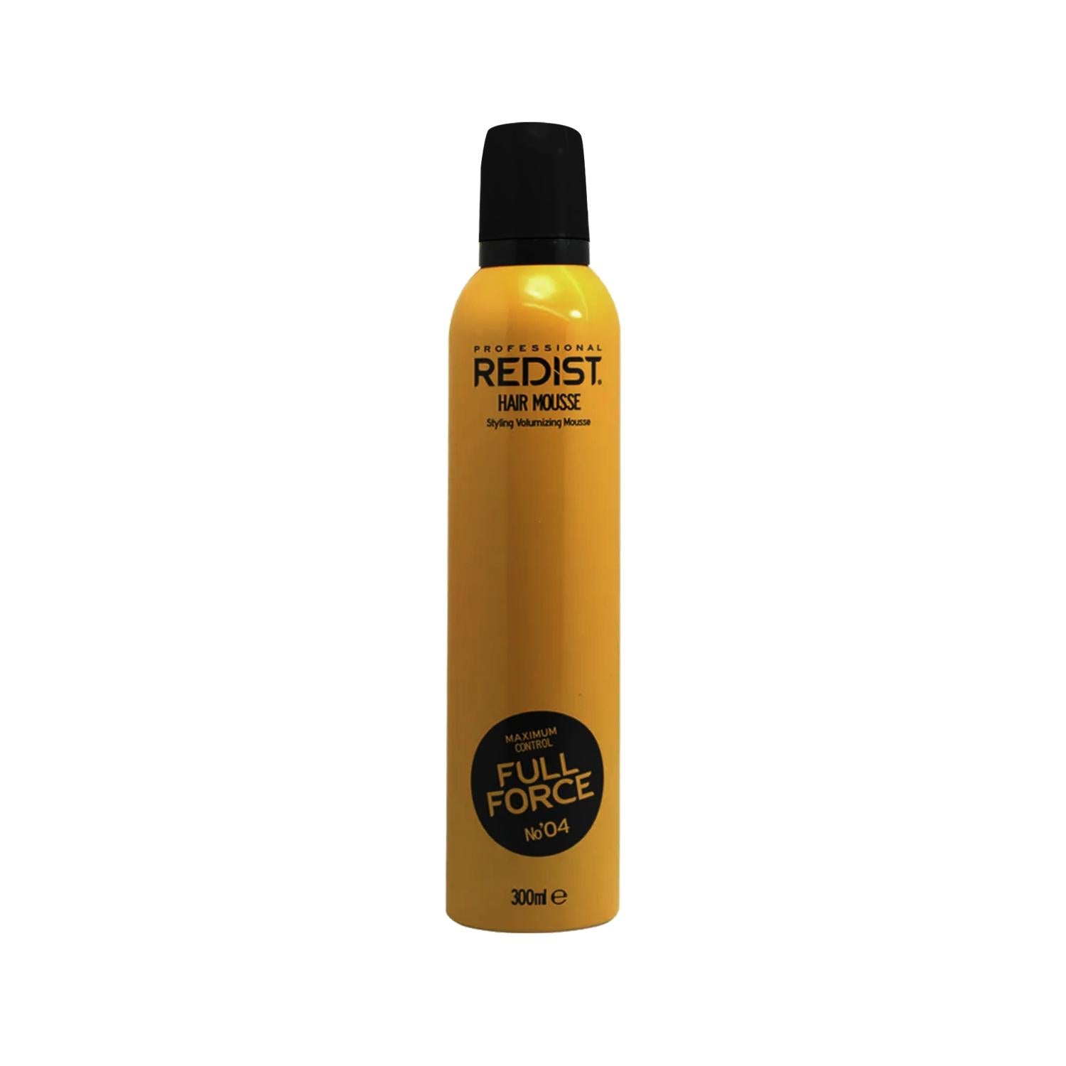 Redist Full Force Hair Styling Mousse - Strong Hold, Volumizing, 300ml Redist Full Force Hair Mousse - Strong Hold & Volume hair styling mousse, strong hold hair product, volumizing hair mousse, Redist Full Force hair mousse, 300 ml hair styling product, hair care, styling products, volumizing hair products, strong hold styling products, hair mousse, foam hair styling products
