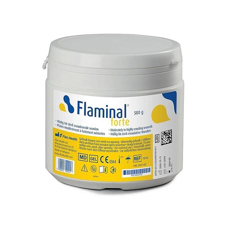 Flaminal Forte Enzyme Alginate Gel for Exudate Management 500g