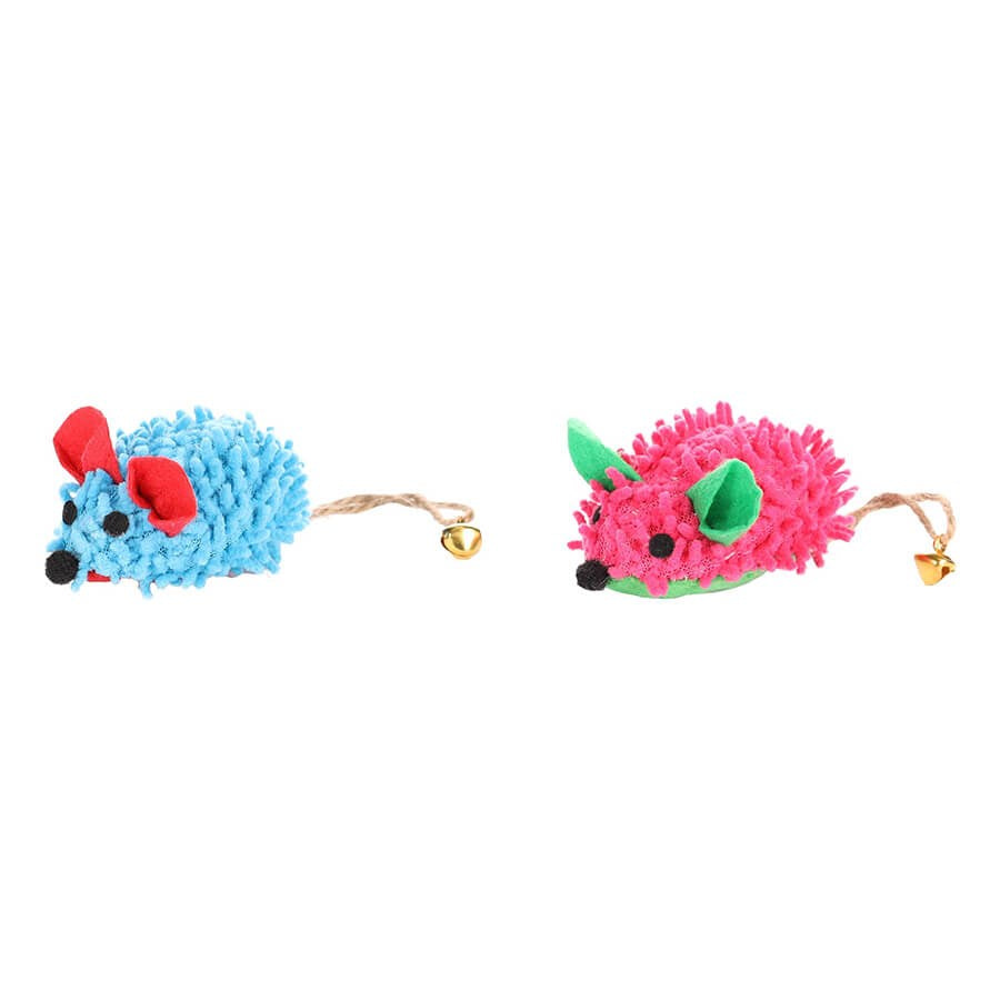 Flamingo Cat Multo Catnip Mouse Toy with Tassels and Bell