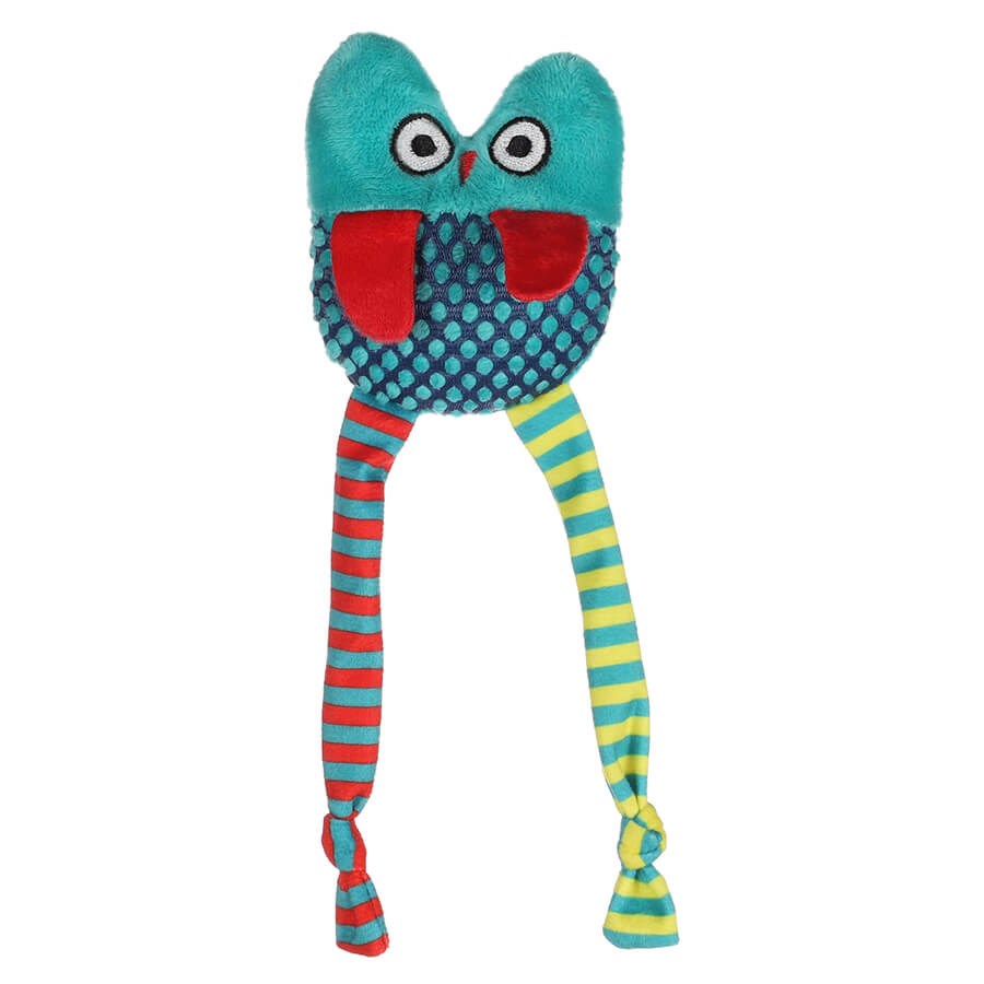 Flamingo Cat Raibo Catnip Fabric Owl Toy for Play & Cuddles 20cm