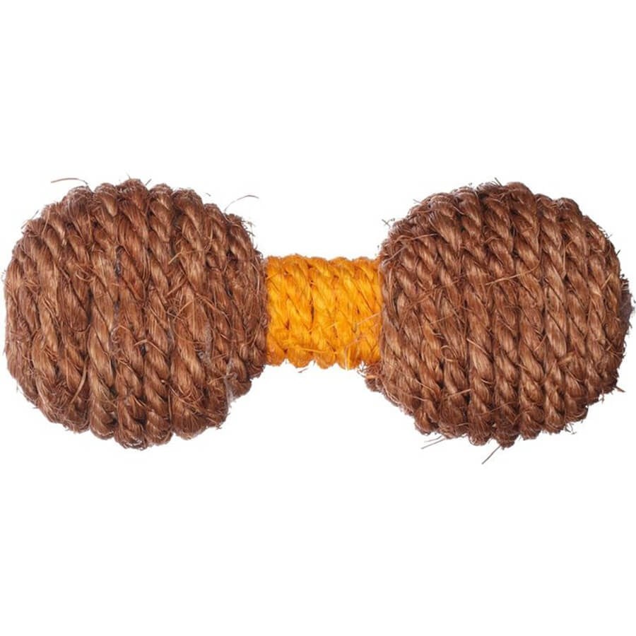 Flamingo Justo Sisal Dumbbell Cat Toy with Catnip 11.8 cm