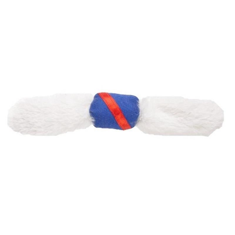 Flamingo Soccer Feather Cat Wand Toy Red White Blue 1 pc