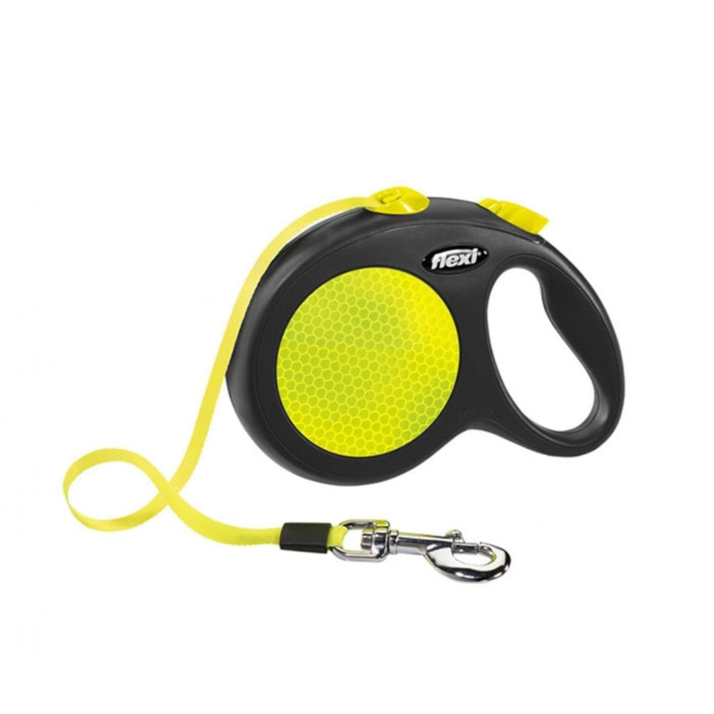 Flexi Neon Retractable Tape Leash High Visibility Large 5m