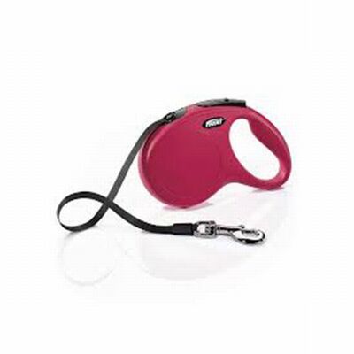 Flexi New Classic Retractable Tape Dog Leash Medium 5m Red