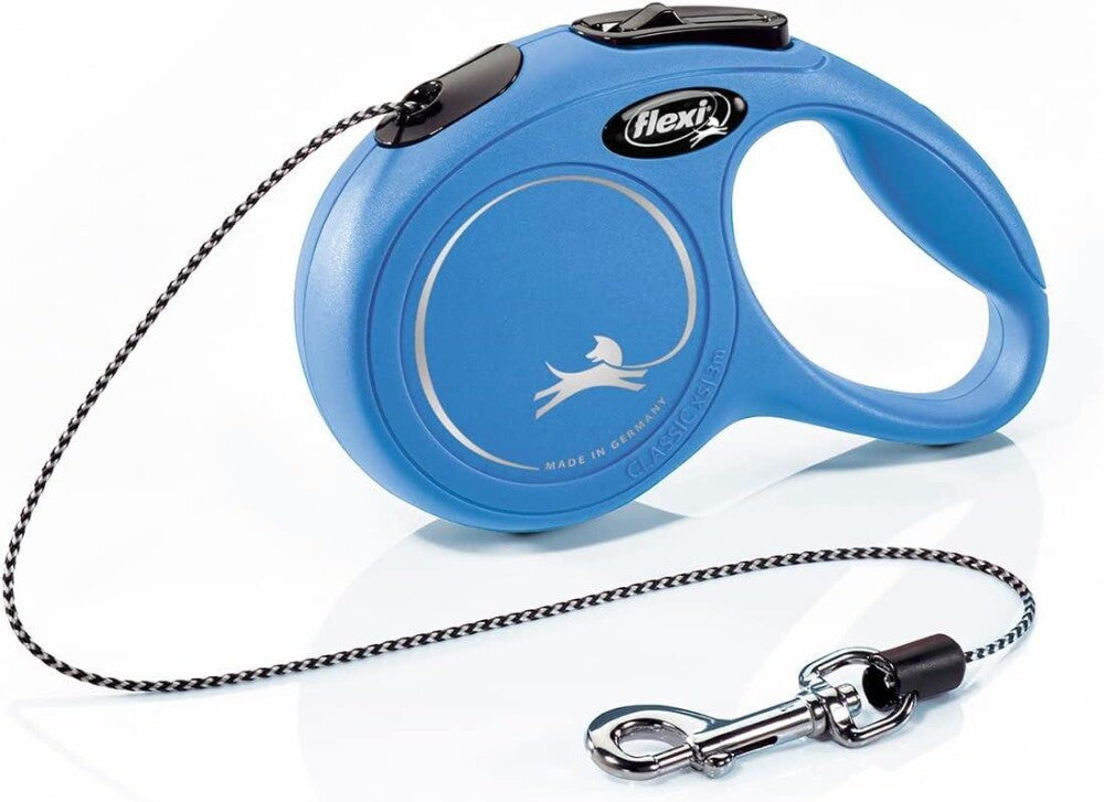 Flexi New Classic XS Cord Retractable Dog Leash Blue 3m