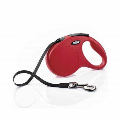 Flexi New Classic Retractable Tape Dog Leash Large Red 5m