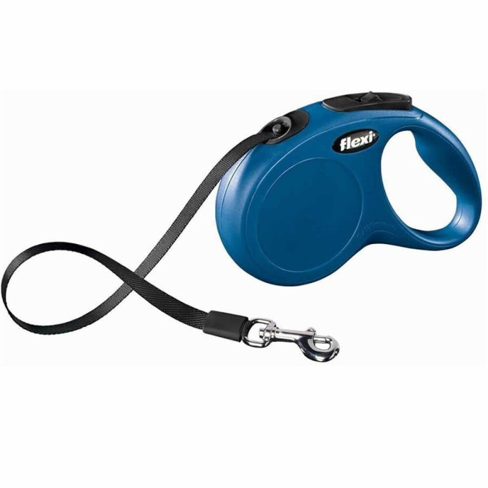 Flexi New Classic XS Retractable Tape Dog Leash Blue 3m