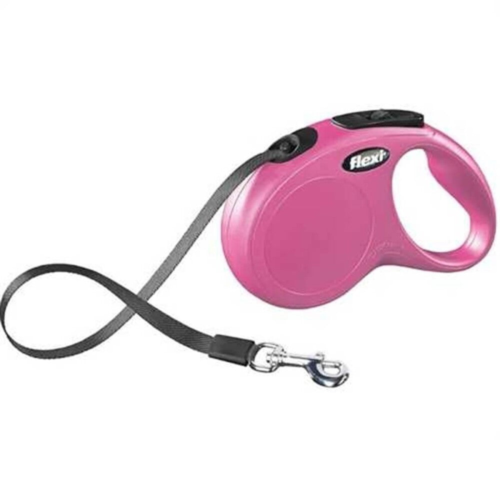 Flexi New Classic XS Retractable Tape Dog Leash Pink 3m