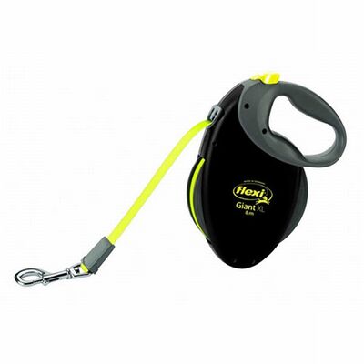 Flexi New Neon Giant Large 8m Retractable Dog Leash Black