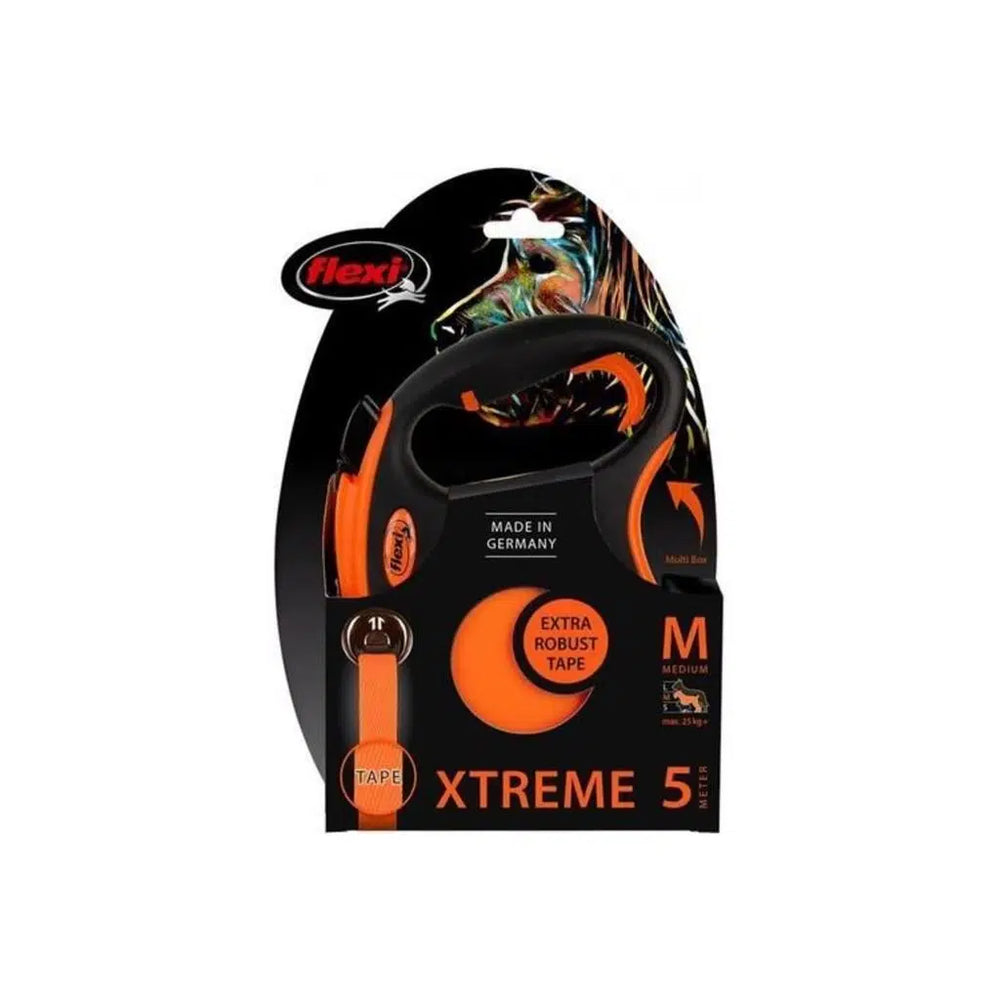 Flexi Xtreme Retractable Tape Dog Leash Extra Durable M 5m