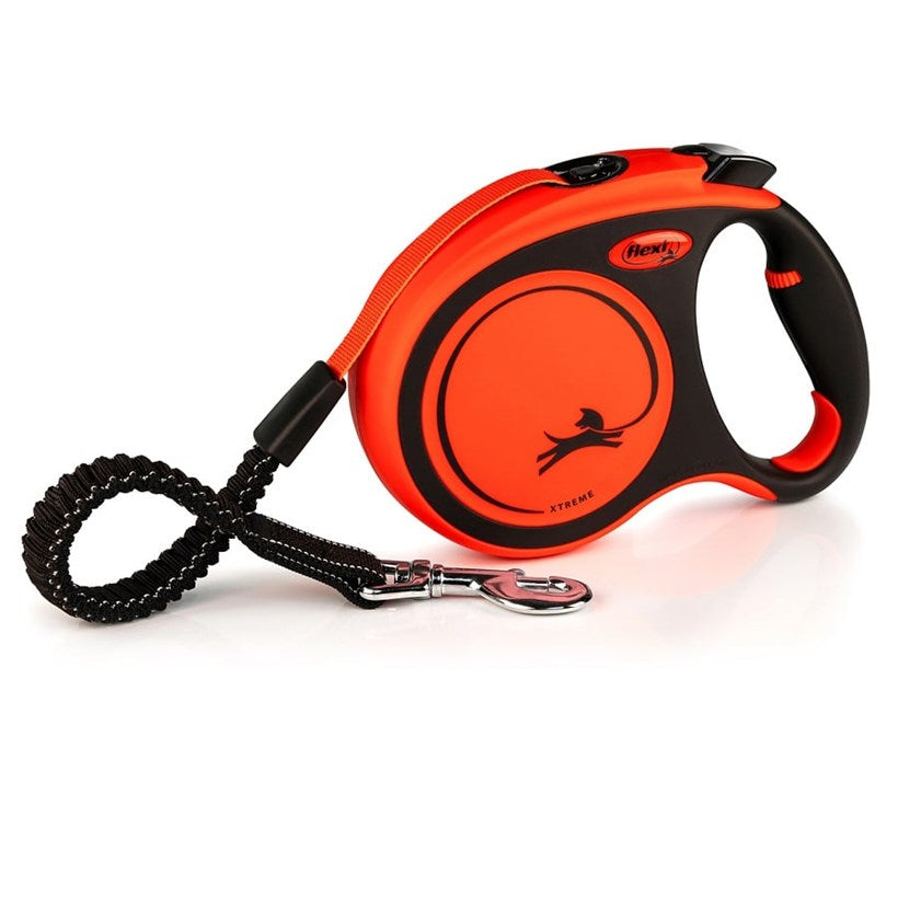 Flexi XTreme Automatic Tape Leash Small Orange 5m