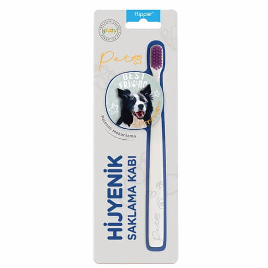 Flipper Pets Adult Toothbrush and Storage Case Set 1 pc