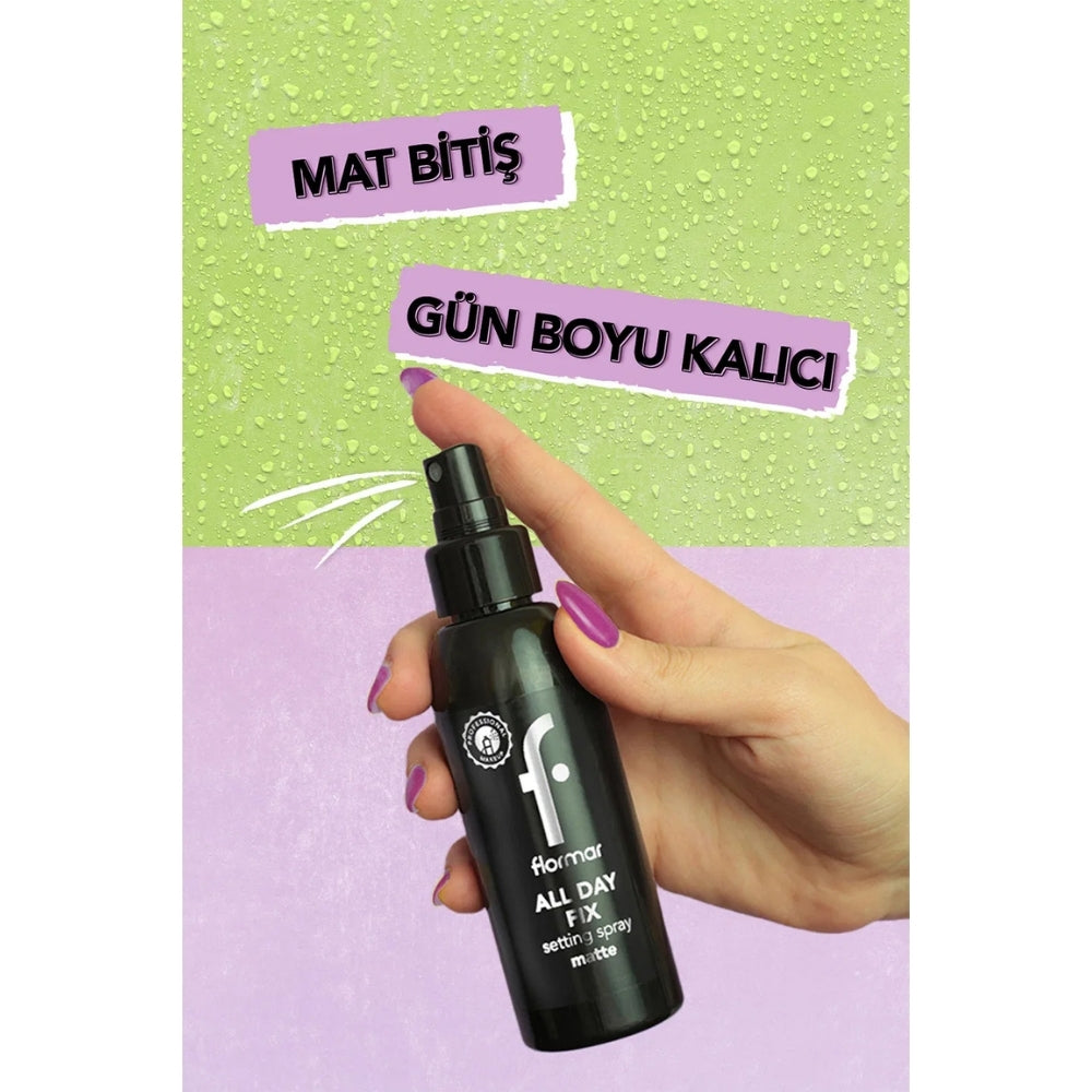 Flormar All Day Fix Matte Setting Spray for Shine Control