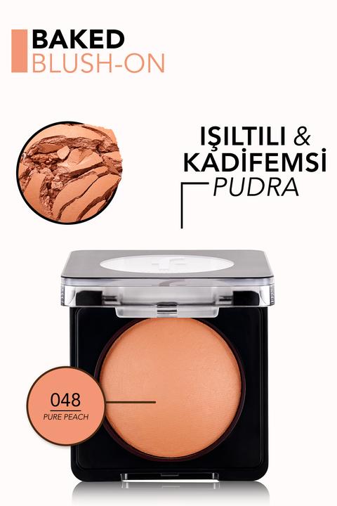 Flormar Baked Blush-On Luminous Peach Cheek Color 9g