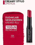 Flormar Creamy Stylo Moisturizing Lipstick 004 Raspberry