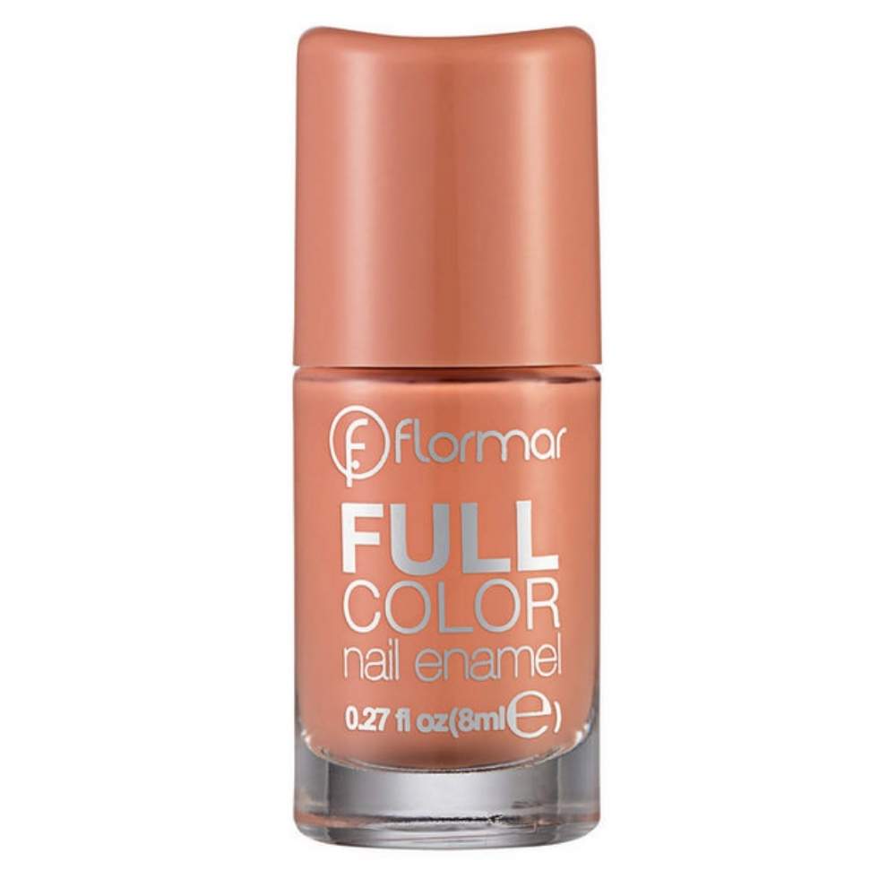 Flormar Full Color Nail Enamel High-Shine Polish FC45 Peach Sparkler