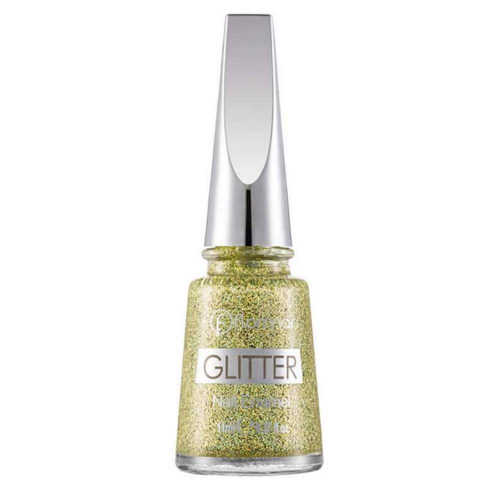 Flormar Glitter Nail Enamel GL04 Gold Rush - 11ml