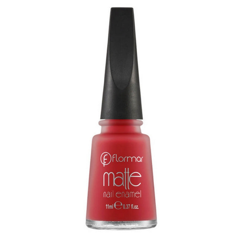 Flormar Matte Nail Enamel M07 Volcanic Red 11ml