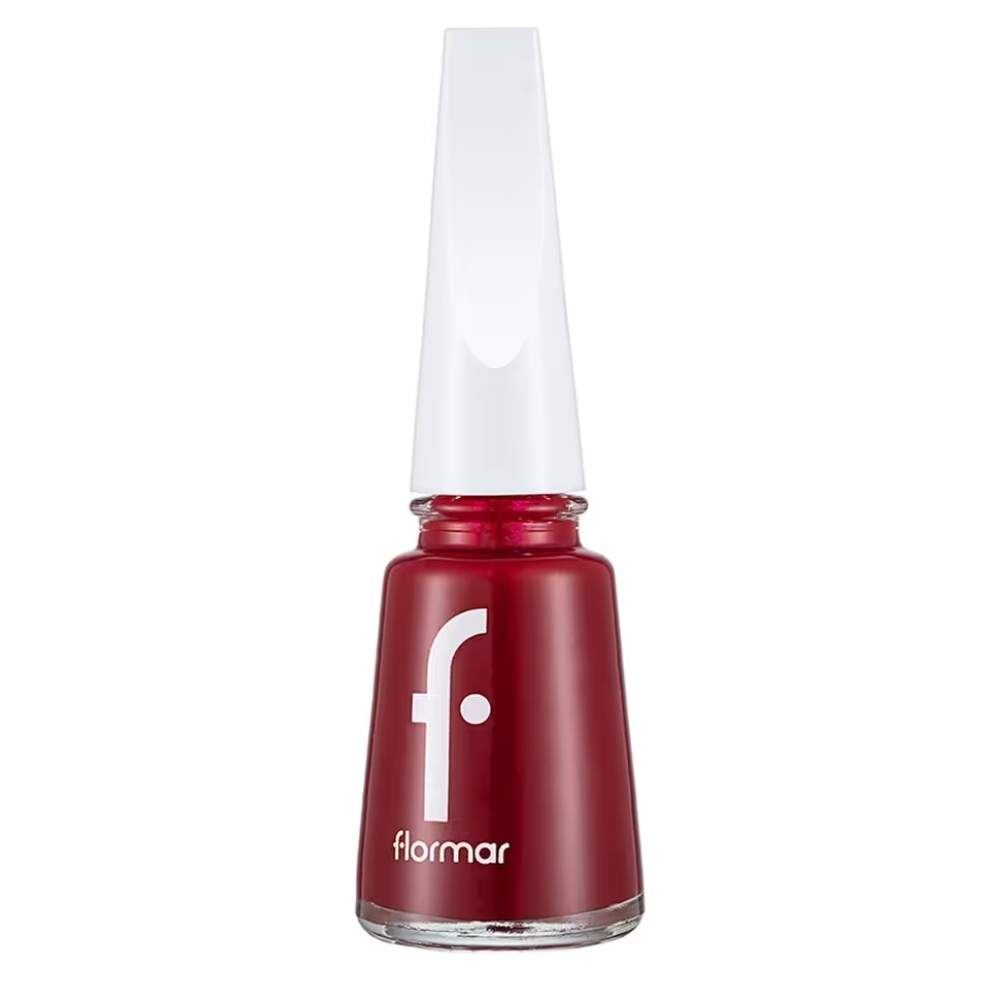 Flormar Nail Enamel 228 Bordeaux Red Glossy Polish