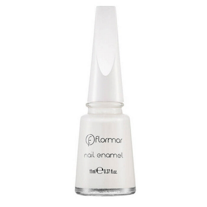 Flormar Nail Enamel 310 Snow White Glossy Nail Polish 11ml