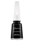 Flormar Nail Enamel 313 Black Minimalism Glossy Polish