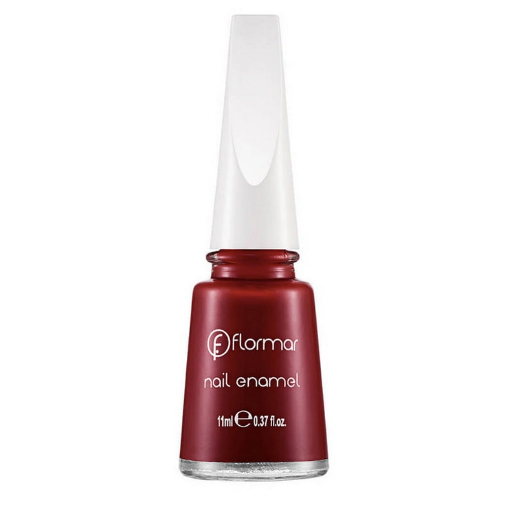 Flormar Nail Enamel 416 Straight Red Glossy Nail Polish 11ml