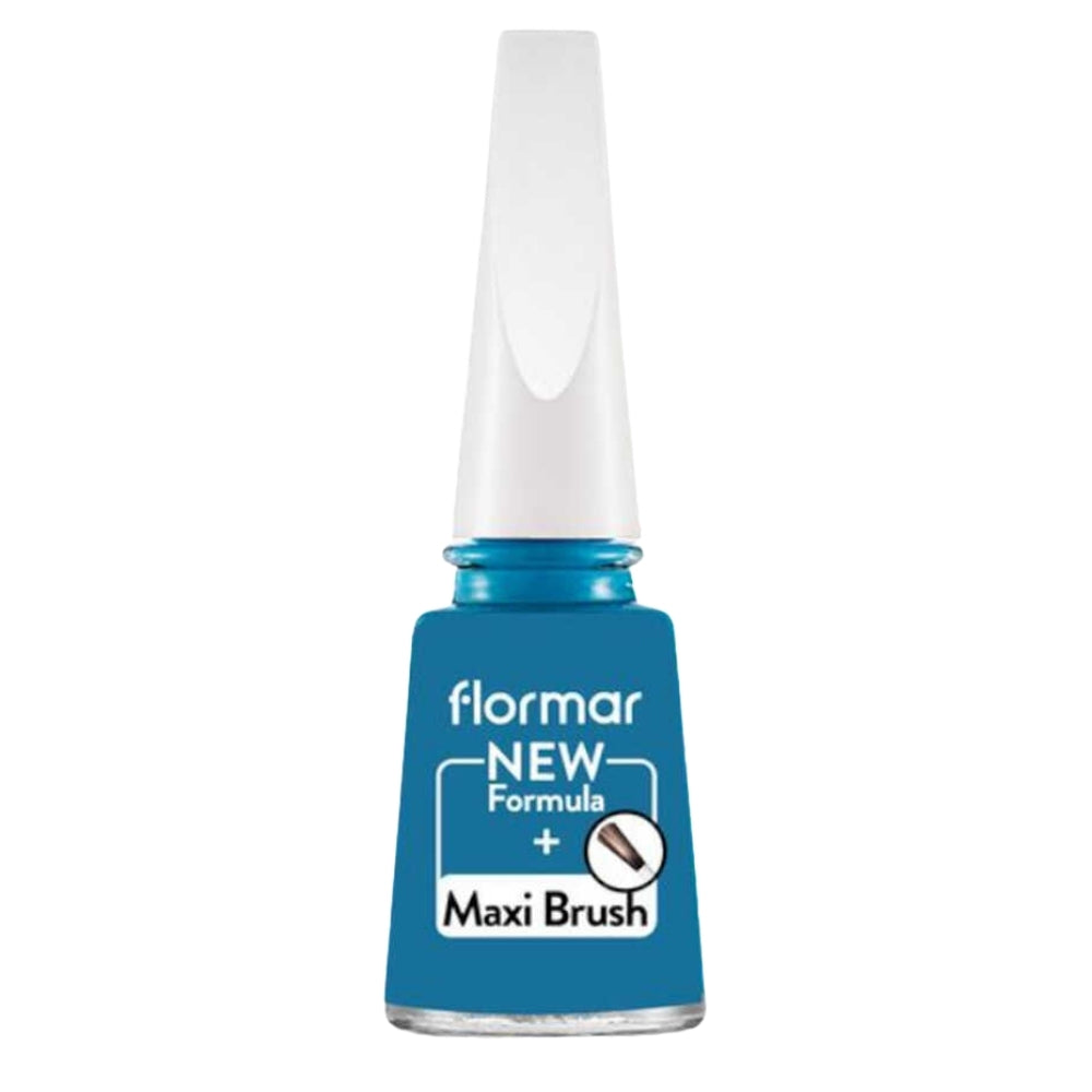 Flormar Nail Enamel 450 Blue Industry Glossy Nail Polish
