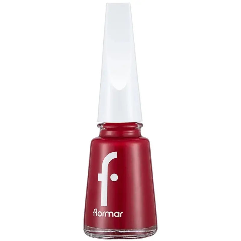 Flormar Nail Enamel 048 Fiery Red Glossy Finish 11ml